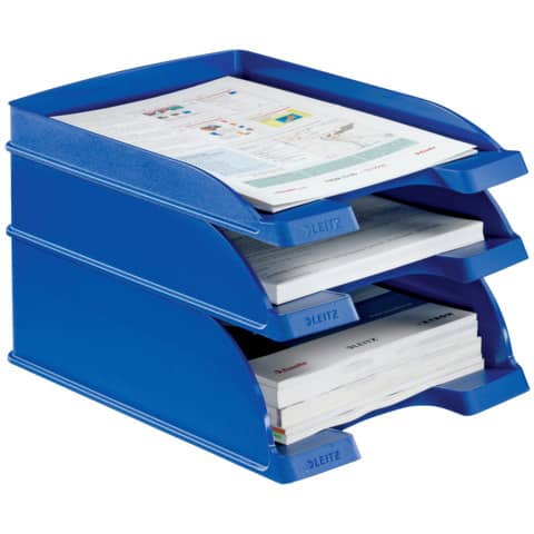 Vaschetta portacorrispondenza Leitz PLUS STANDARD in polistirene A4 blu 52270235